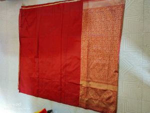 Red & Gold Silk Saree