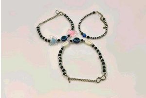 Beaded Charm Bracelet Set