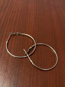 Hoops Set Of 4 Silver Gold Small Black And Pink