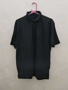 Men’s Black Polo Neck T-Shirt |  Brand New XL
