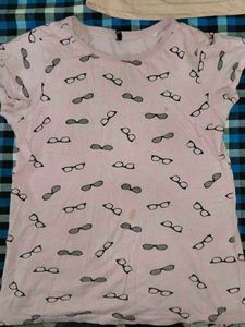 Printed Pink Top