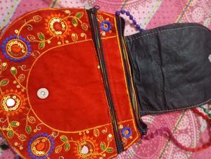 Embroidered Crossbody Bag