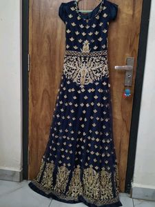 Elegant Navy Blue Maxi Dress