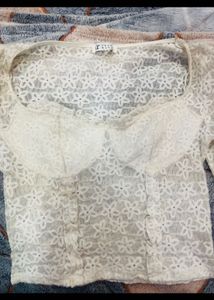 Whitw Shear Top