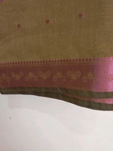 Mysore Silk Copper Border Saree