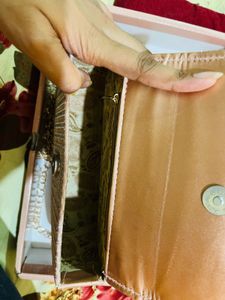 Sparkly Pink Clutch party wear new wdt tag