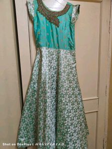 Aqua & Green Dress