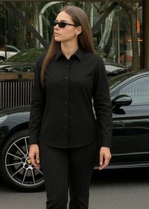 Classic Black Button-Down Shirt