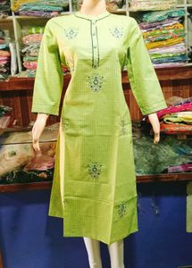 Embroidery Work Kurti For Women