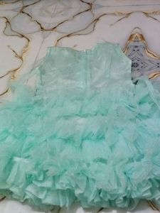 Mint Ruffle Party Dress