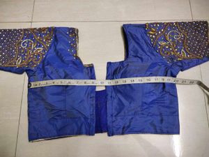 💙blue maggam blouse