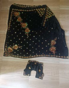 Elegant Black Saree