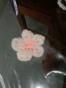Handmade Crochet Flower Applique