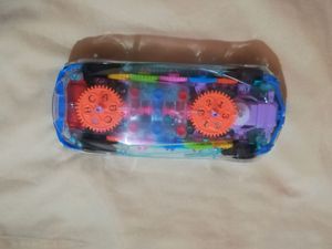 Transparent 3D musical car with lights