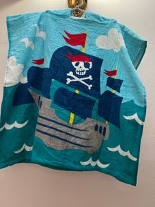 Pirate Ship Hooded Towel For Kids