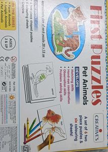 Creative&#39;s First Puzzles - Pet Animals (6 piece