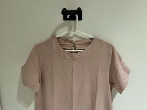 Casual Pink T-Shirt Dress