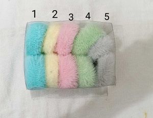 Colorful Fuzzy Hair Ties
