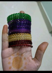 Metal &amp; Clay Bangles Combo