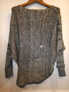 Sparkly Knit Hi-Lo Sweater Size S/M/L