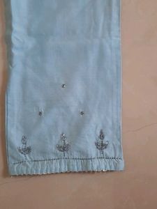 Light Blue Embellished Pants new