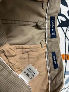 CODE Patterned Flat Trouser
