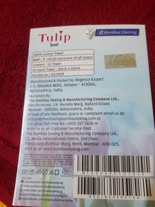 6 Bombay Dyeing Hand Towel 40x60