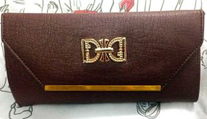 Elegant Maroon Clutch Purse