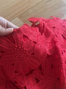 Padded Designer Embroidered Cute Crop Top