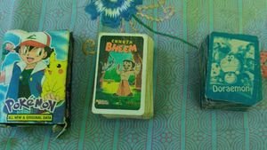 Pokemon + Chota Bheem + Doraemon Cards - Combo
