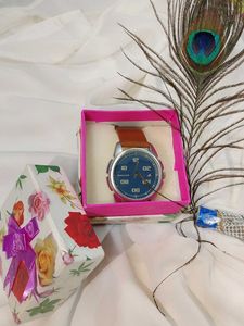 Fastrack Watch With Leather Band