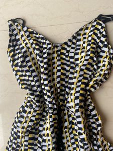 Imported checkered dress