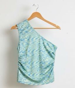 Stylish Blue Pattern Top