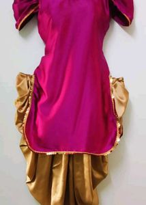 Satin Dhoti Salwar Suit