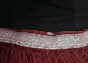 Maroon Wide Leg Pants