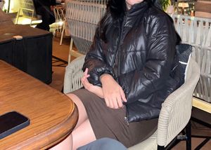 Trendy Black Puffer Jacket