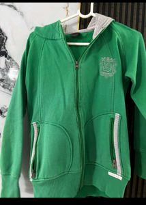 Green Sweatshirt Women Sporty