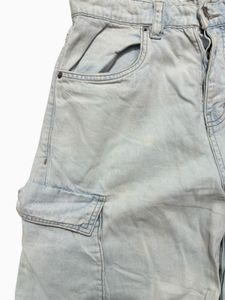 Light Blue Cargo Jeans