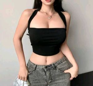 Black Halter Top