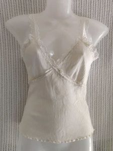 Vintage Lace Trim Cami Top