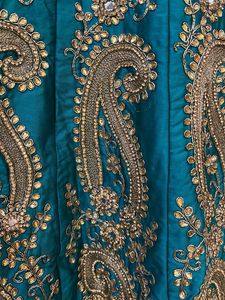Elegant Teal Ethnic Gown