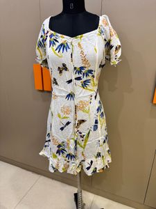 Berrylush White Floral Dress