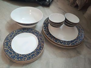 Dinnerware Set of 6 Bowl+6Big Plates+6 small plate
