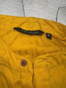Mustard Melange Top