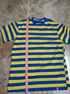 Striped Blue &amp; Yellow Tee