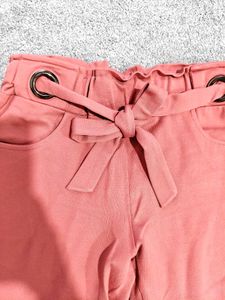 🔺Peach Tie-Waist Jeggings 🔺