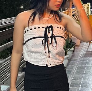 Off Shoulder Crop Top