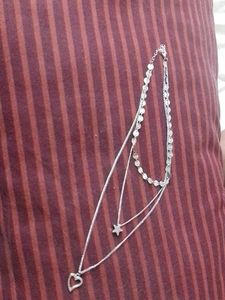 Layered Heart & Star Necklace