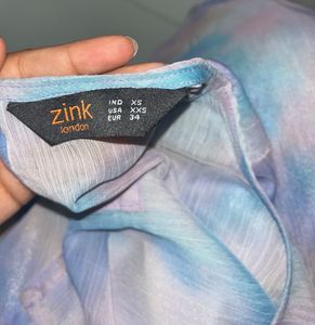 Tie-dye Sheer Top With Inner🎀