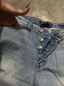 Wide Leg Denim Jeans